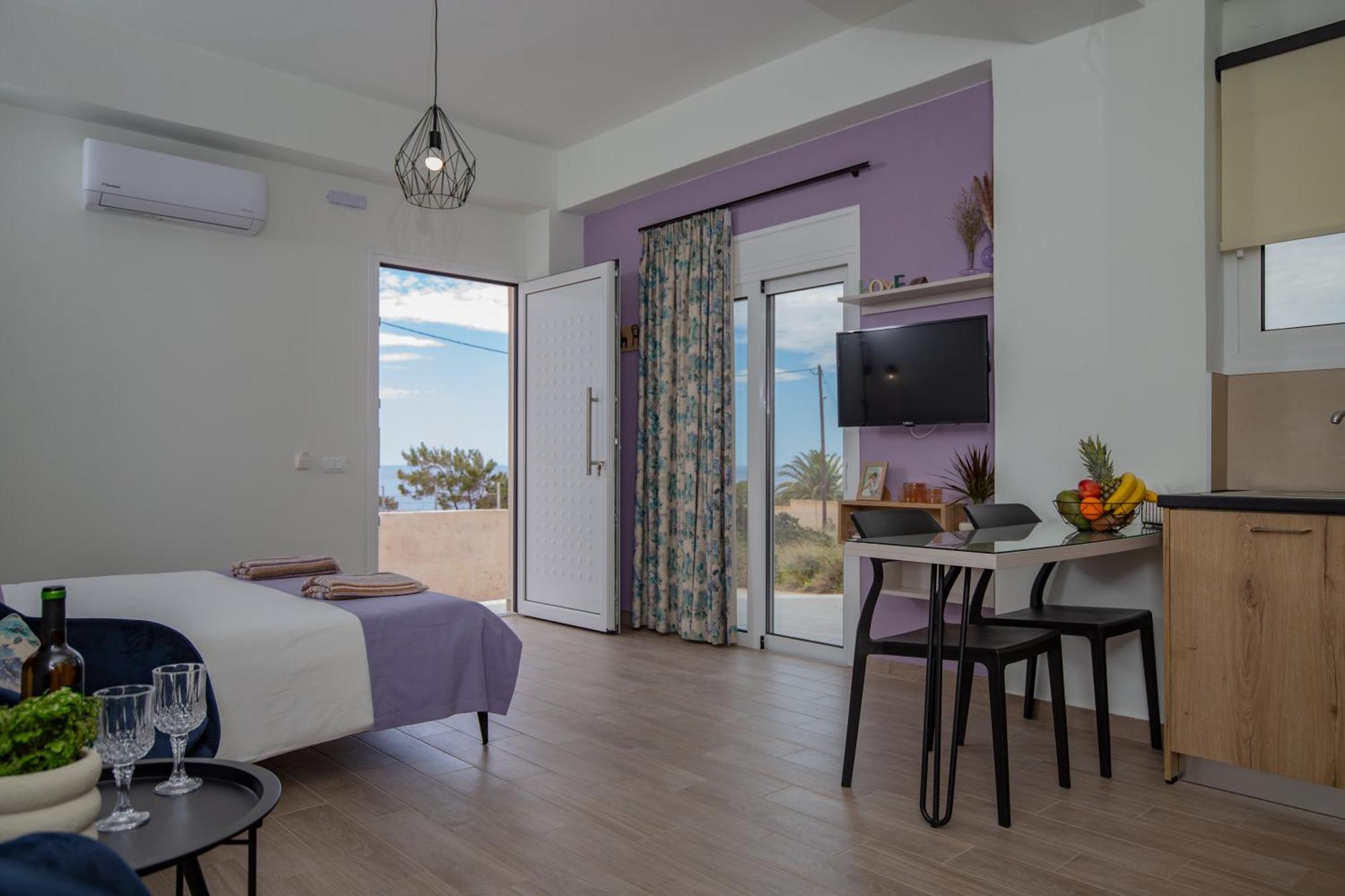 Studio Athena With Panoramic View Of Makrygialos Pilalímata Exteriör bild