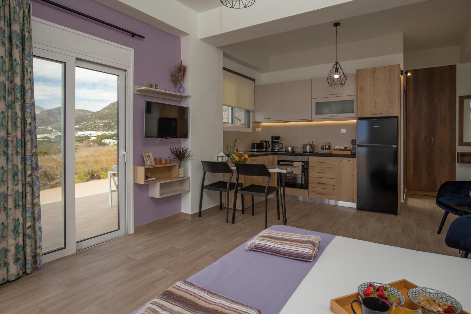Studio Athena With Panoramic View Of Makrygialos Pilalímata Exteriör bild